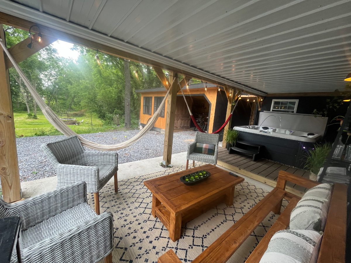 Private Suite with Covered Hot Tub & Peaceful Wooded Setting - Photo 6