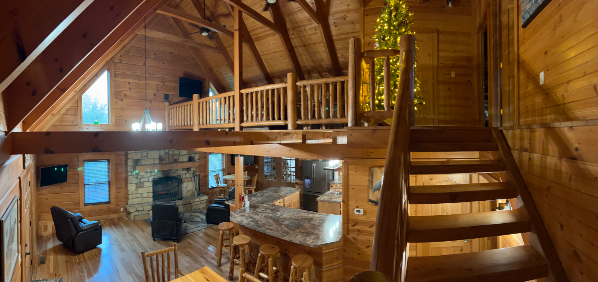 Willow Cabin is a luxury all-wood cabin with 3 bedrooms and 2.5 baths. - Photo 2
