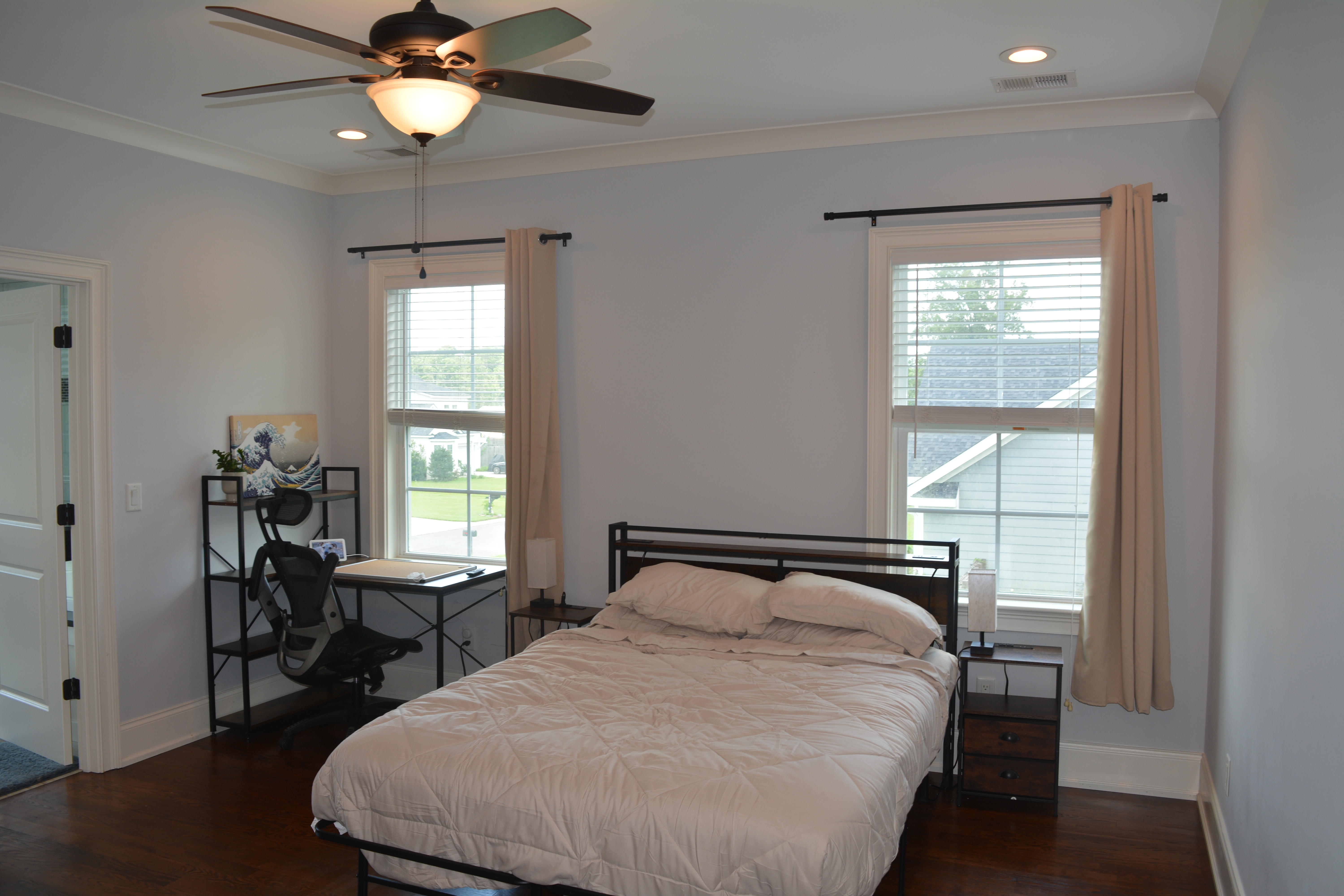 Fully Furnished Master Bedroom with Walk-in Closet and Large Private Bathroom - Photo 3