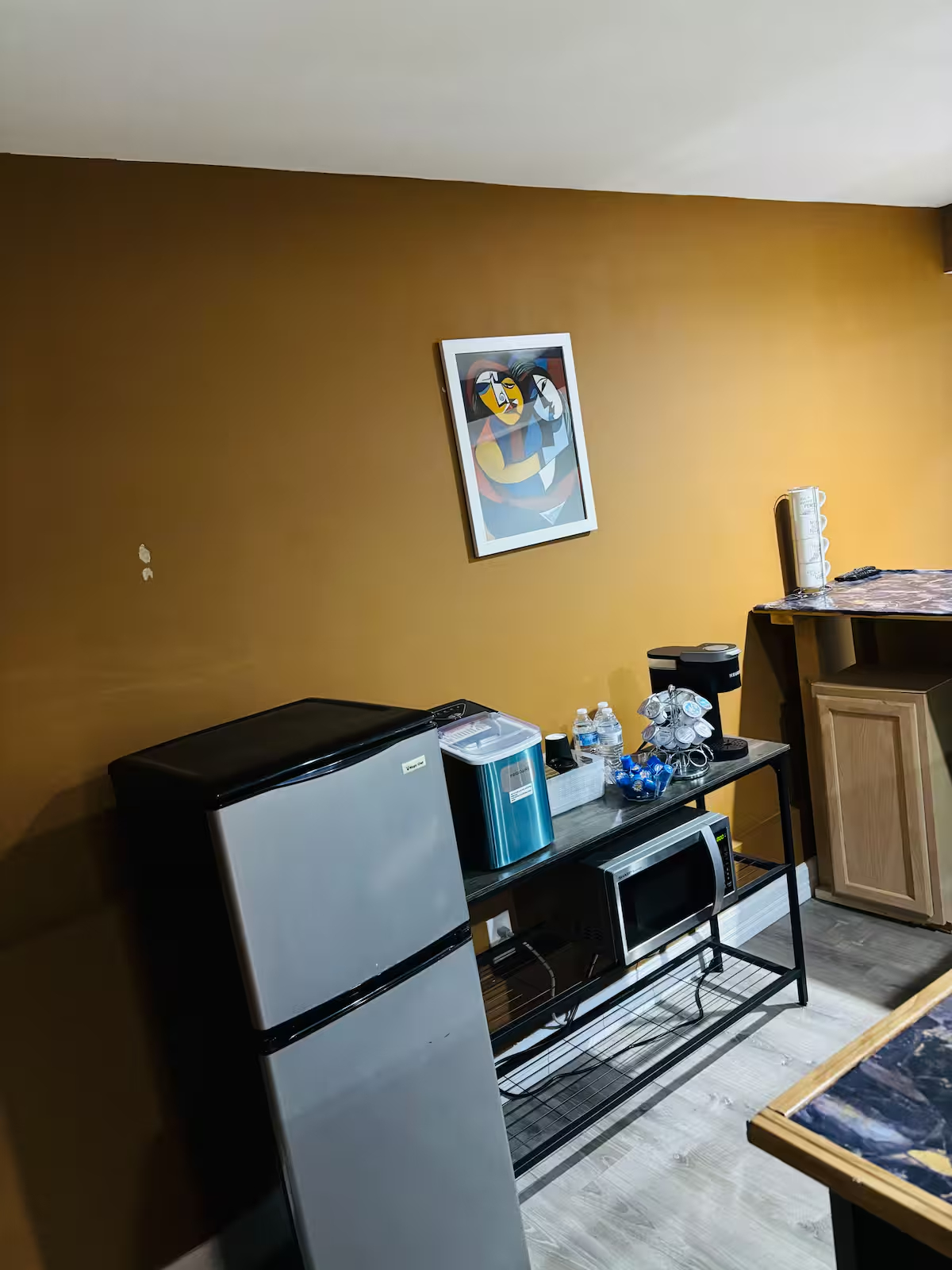 Comfortable Furnished Basement Retreat With Projector And Private Living Space - Photo 7