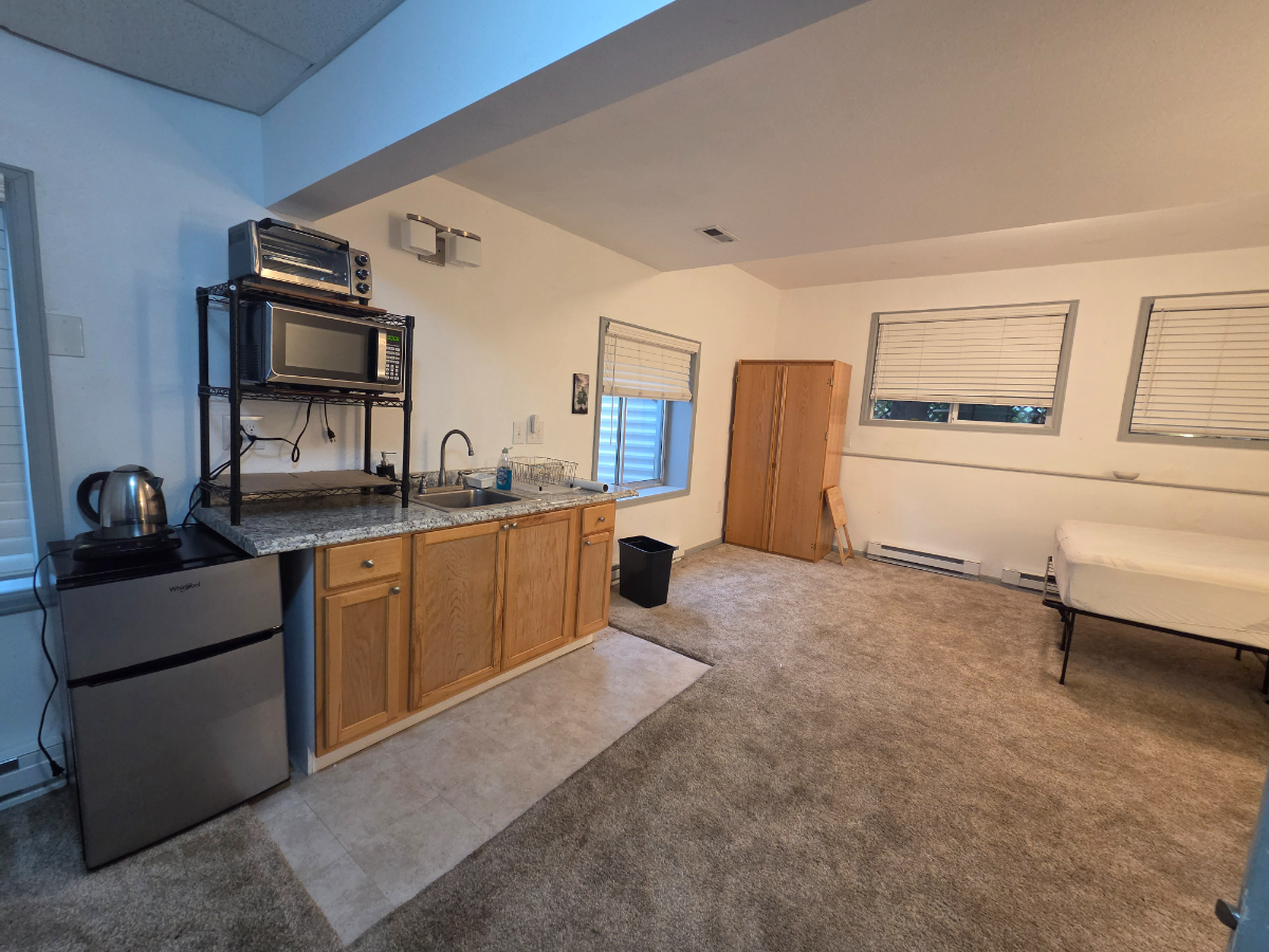 Bright, studio basement apartment.