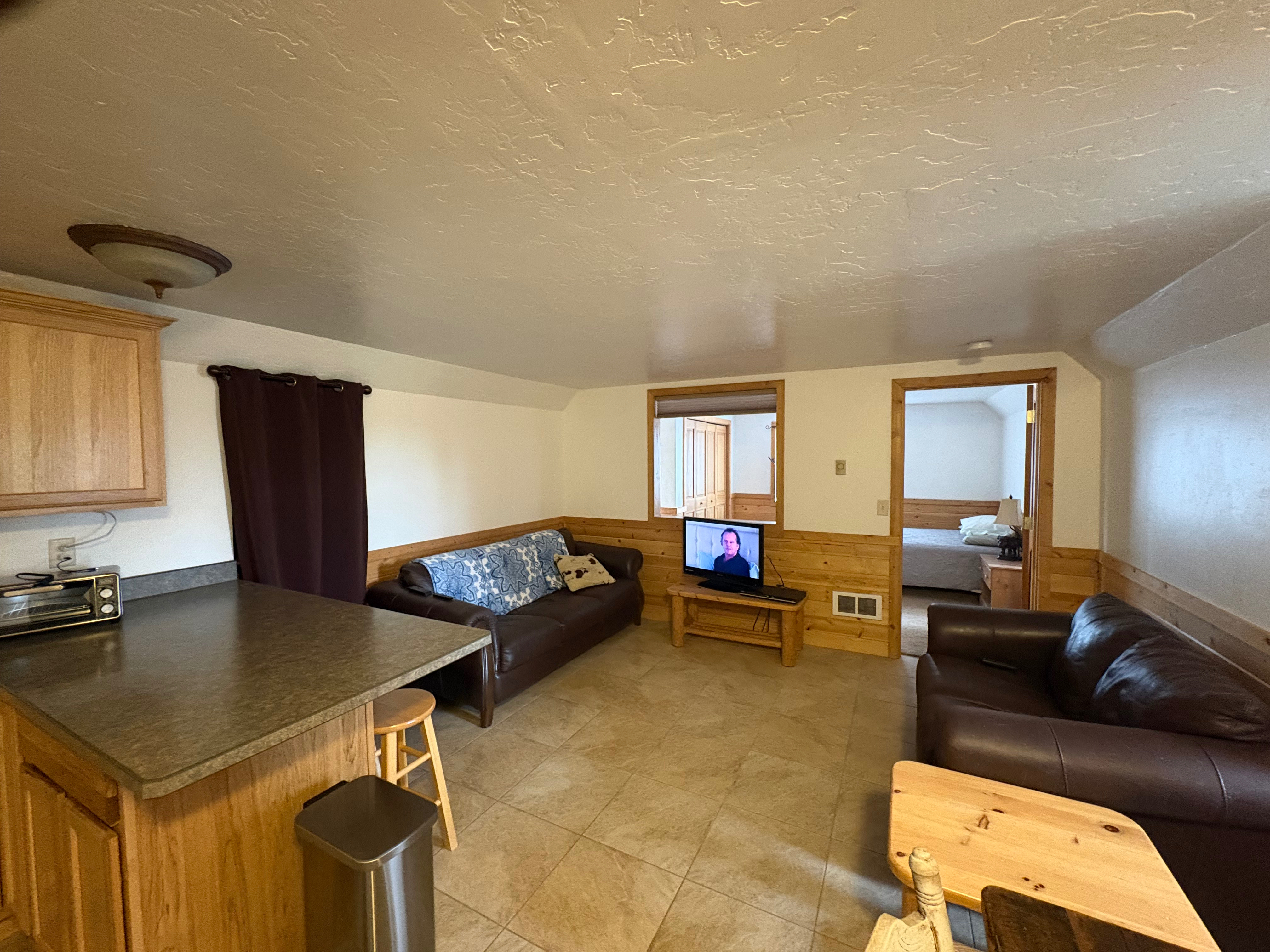 One bedroom, one bath, full kitchen and living area - Photo 4