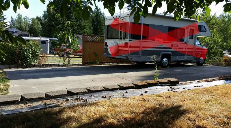 RV or Travel Trailer PARKING 