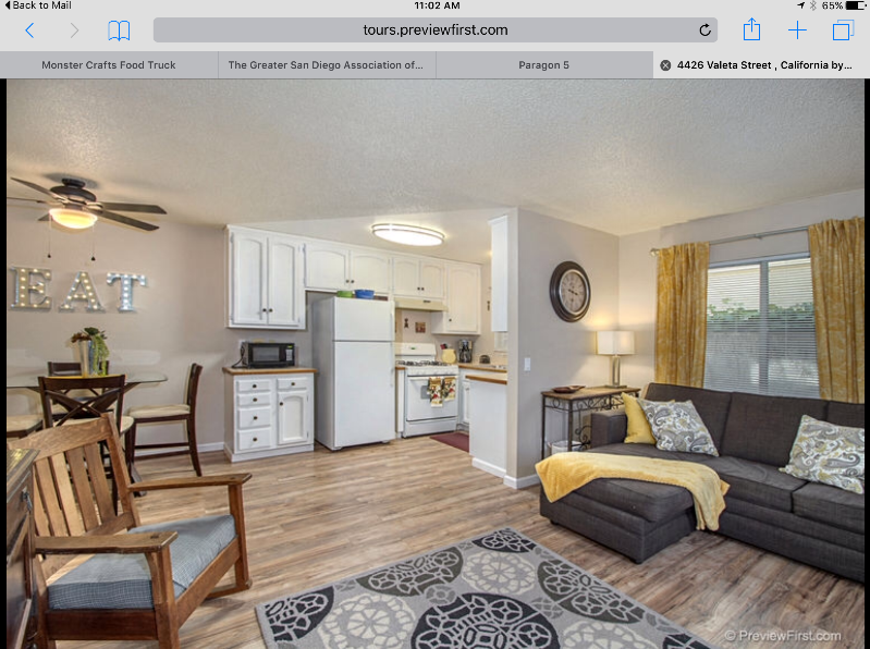 2bd/1ba, Triplex, One mile to the beach, Gated property, 3 units available. - Photo 2