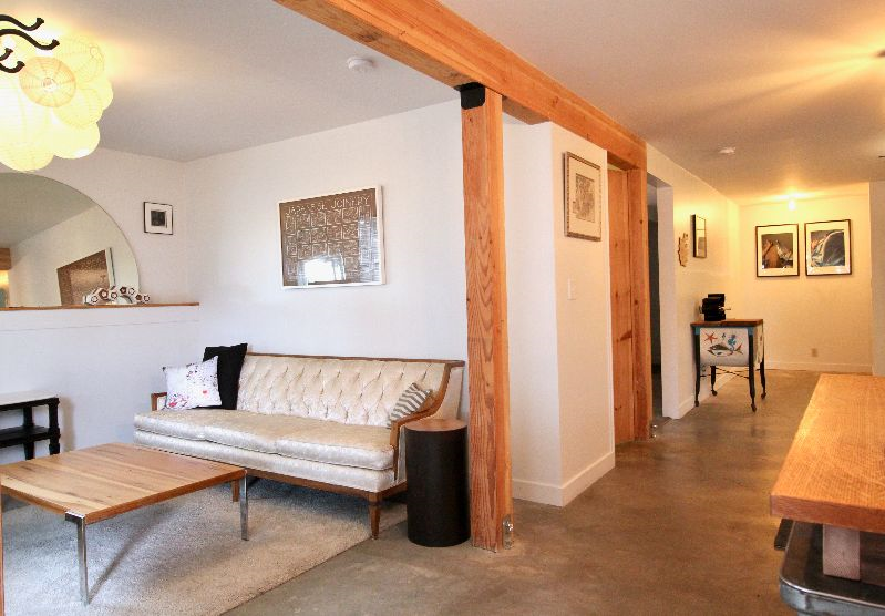 Furnished 1 bedroom with outdoor space.