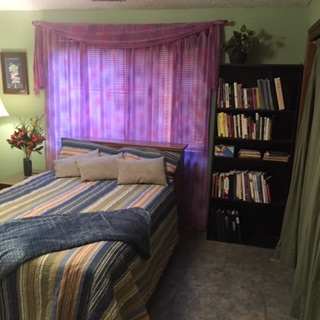 Peaceful well-appointed welcoming room on...