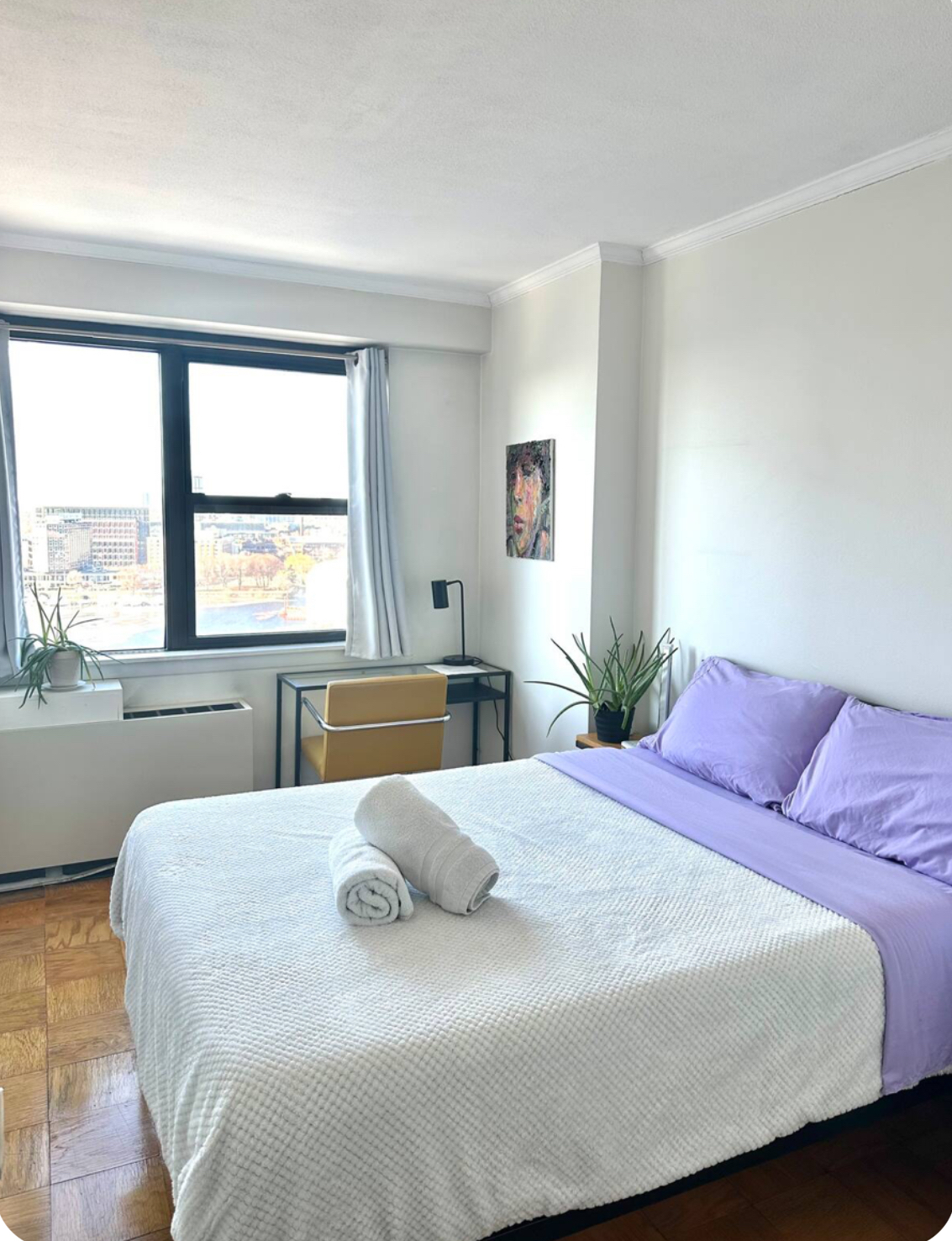 Private High-Rise, River-View Bedroom Near MGH