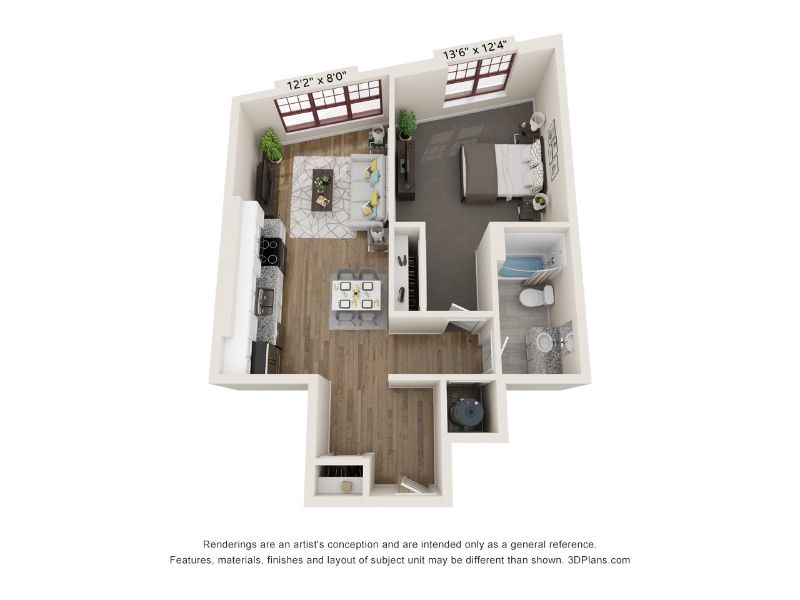 New, fully furnished 1b/1b, in the heart of the Short North Arts District near many hospitals! 206