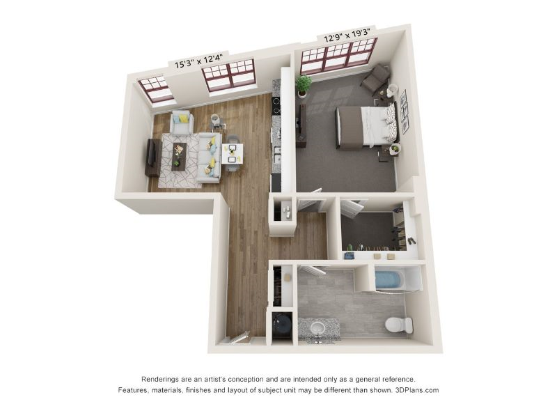 New, fully furnished 1b/1b, in the heart of the Short North Arts District near many hospitals! 208