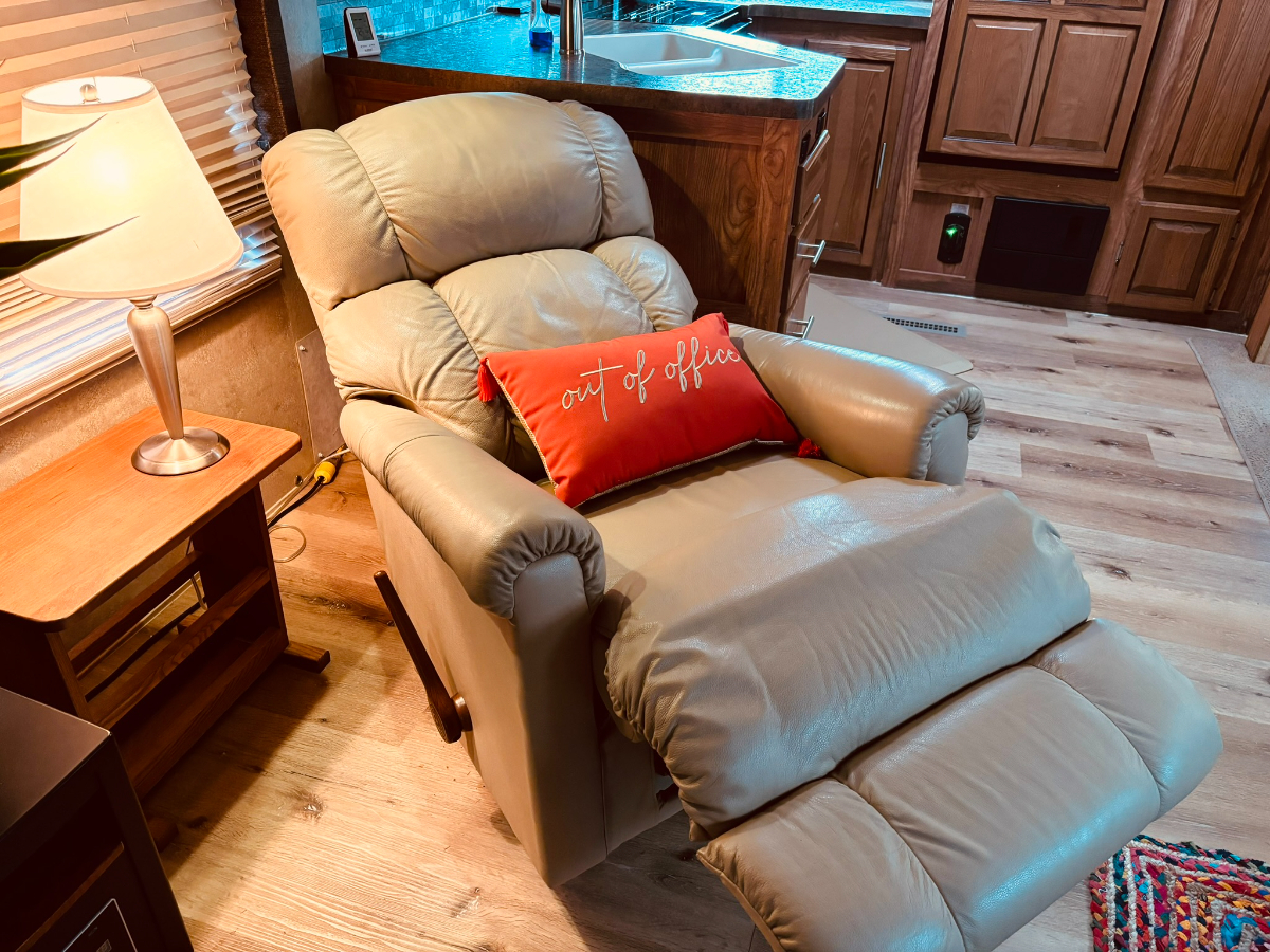Flagstaff Travel Trailer, Prime Fishing Spot