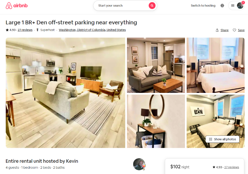 4.94 stars on Airbnb, Large unit with off-street parking near everything - Photo 11