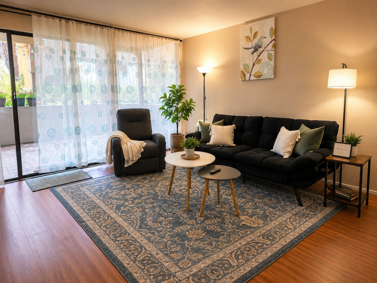 Bright 2BR/2BA Condo Near UCSD | Private Patios | Garage Parking - Photo 1