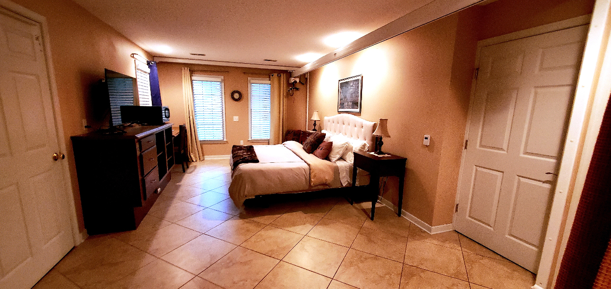 Large Private Bedroom and Accessible Bathroom