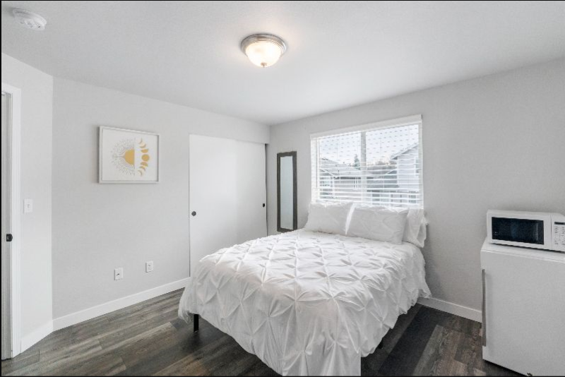 Private Room with Mini Fridge in Modern Home