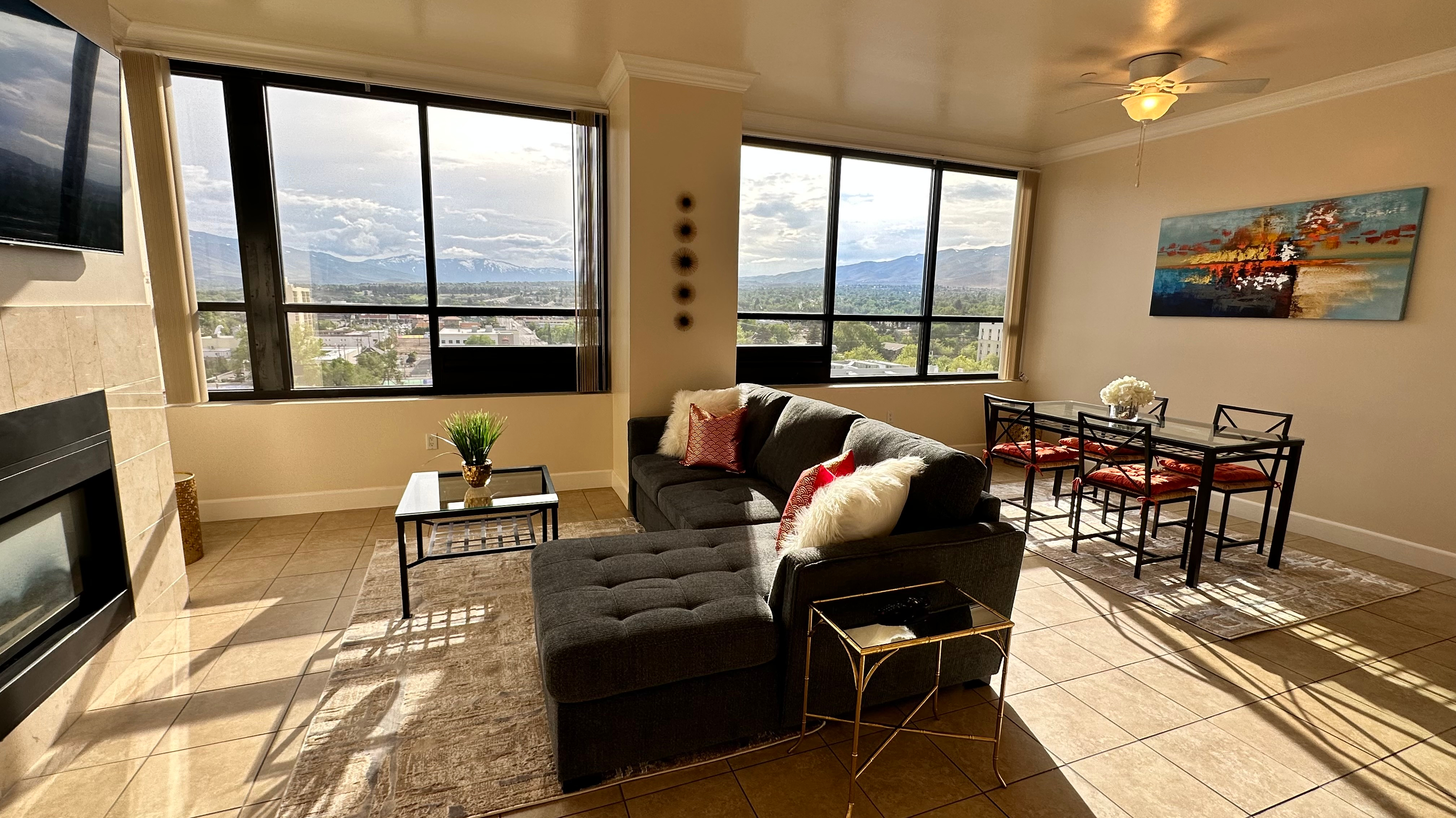 Downtown Reno Penthouse w/ Views - Walk to St. Mary's, UNR & River