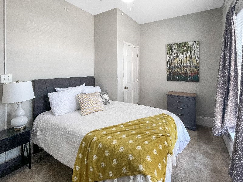 Yellow Bedroom- Full Sized Bed