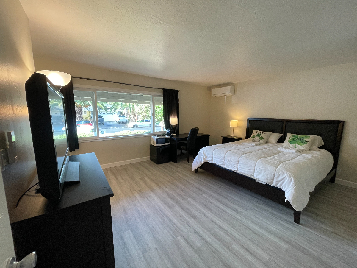 Large bedroom with private bathroom in fully...