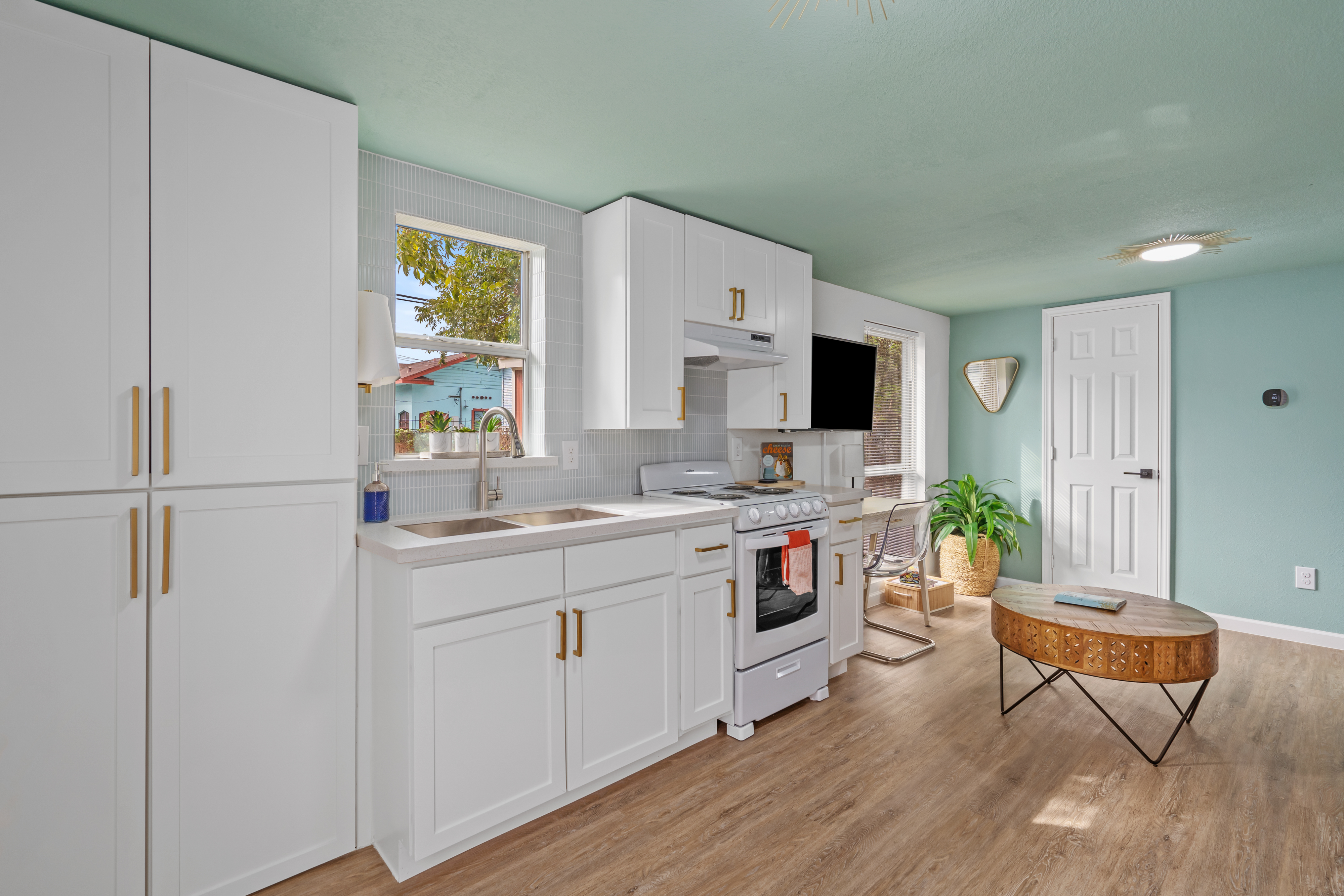 (B) Pet Friendly, Walk to train, Backyard...