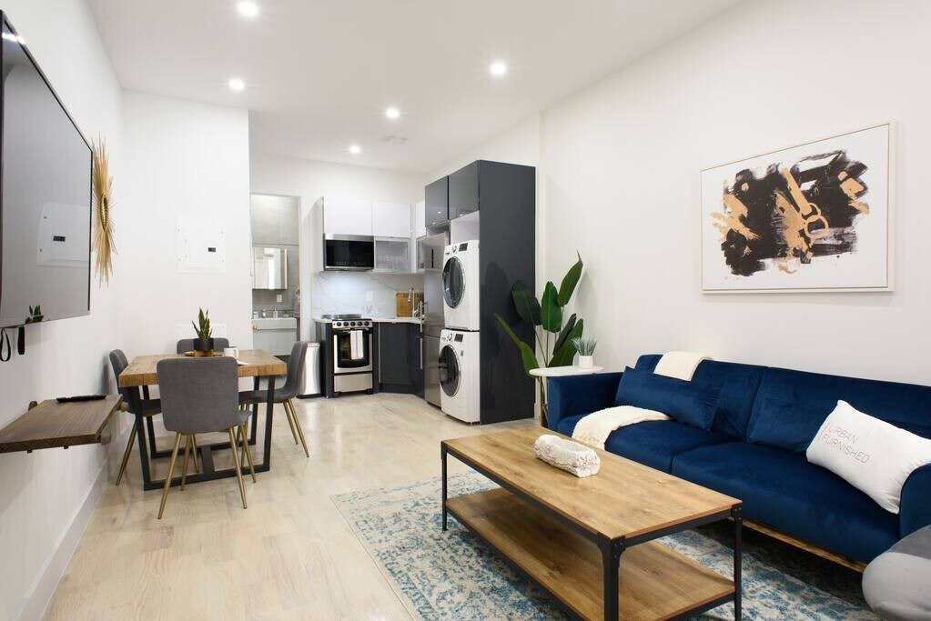 New Modern 1BR W&D Walk to Central Park (819759)
