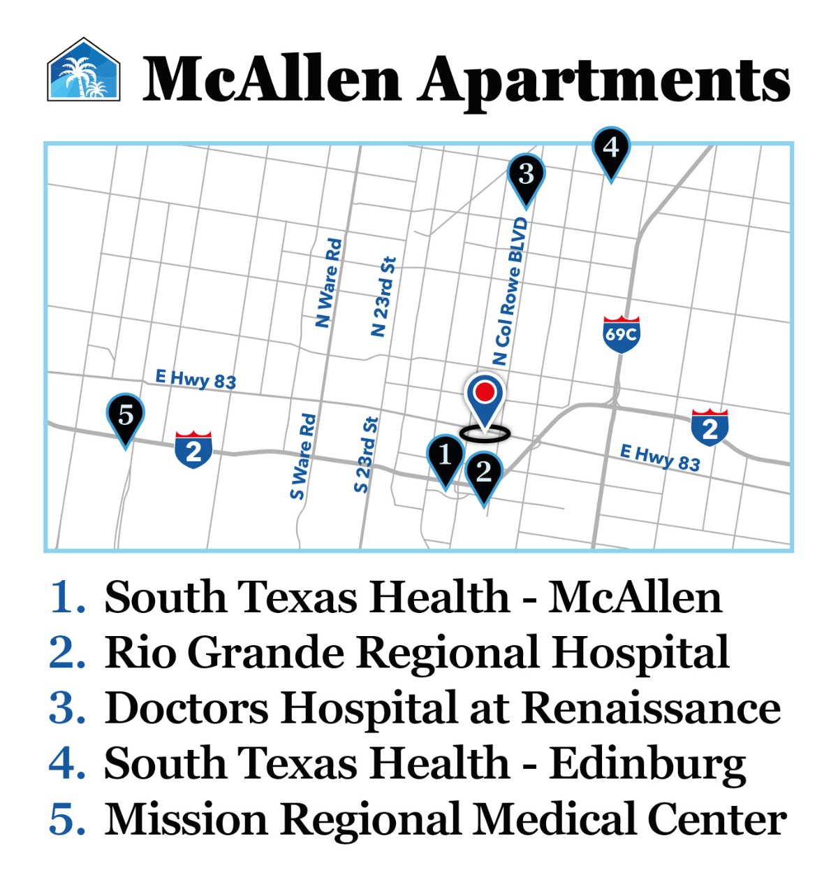 Clean, Modern, Renovated Studios at McAllen Apartments Unit 4 - Photo 1