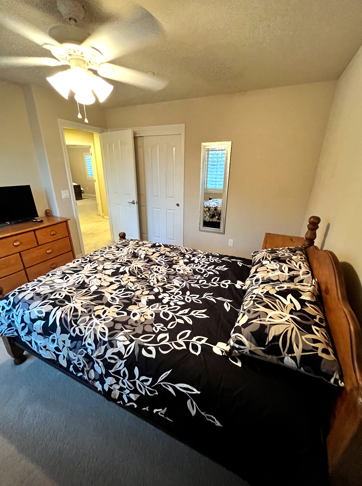 Spacious Bedroom Shared Bath