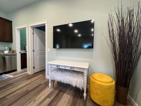 Your Cozy Corner of Comfort- Modern 1-Bed Home with Luxurious Touches and Enchanting Outdoor Space - Photo 5
