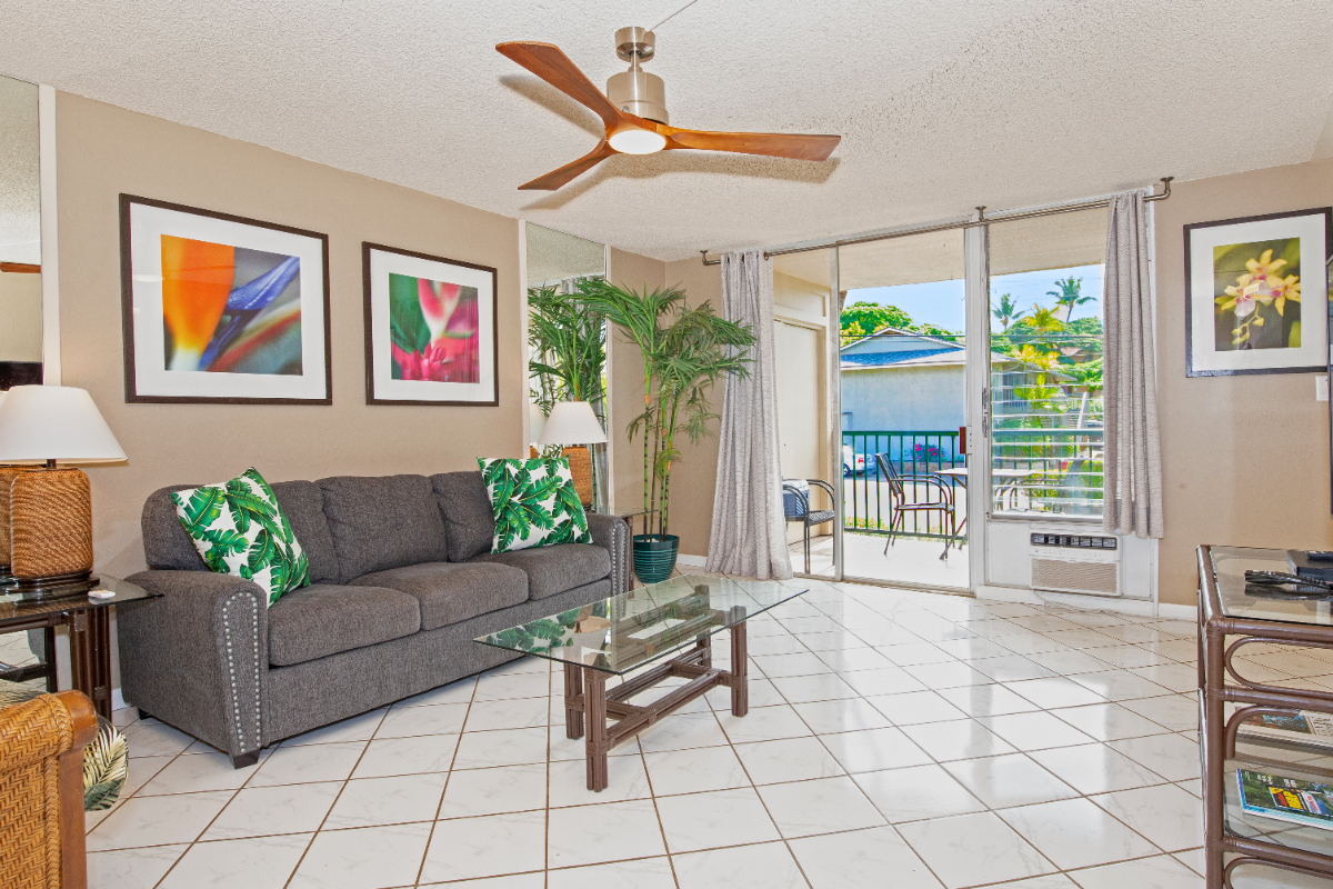 Kalama Terrace Furnished 1 Bedroom Apartment in Kihei, Maui, Hawaii