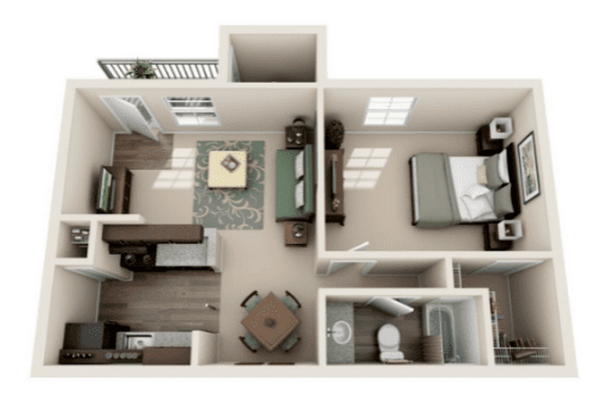 Aspen 1 bedroom