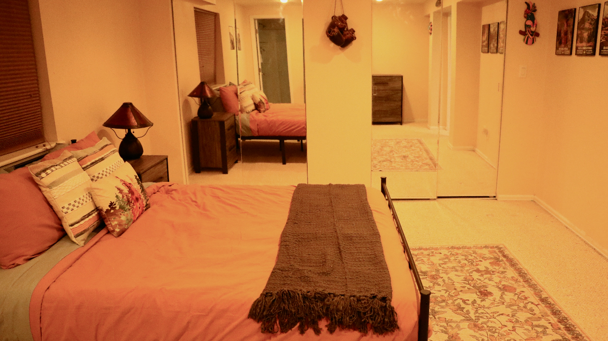 Basement Master Bedroom, Bath & TV Room