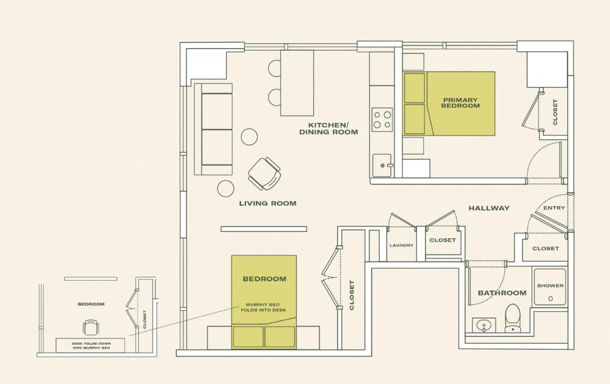 Scout Living - 2BR/1BA Unit 2