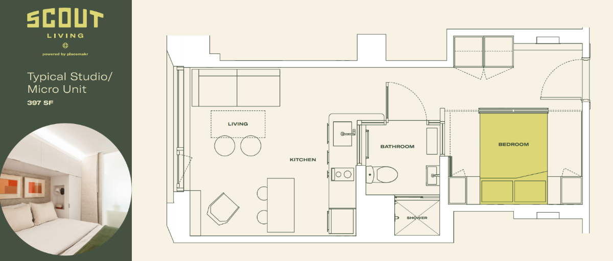 Scout Living Studio - Micro Unit 5