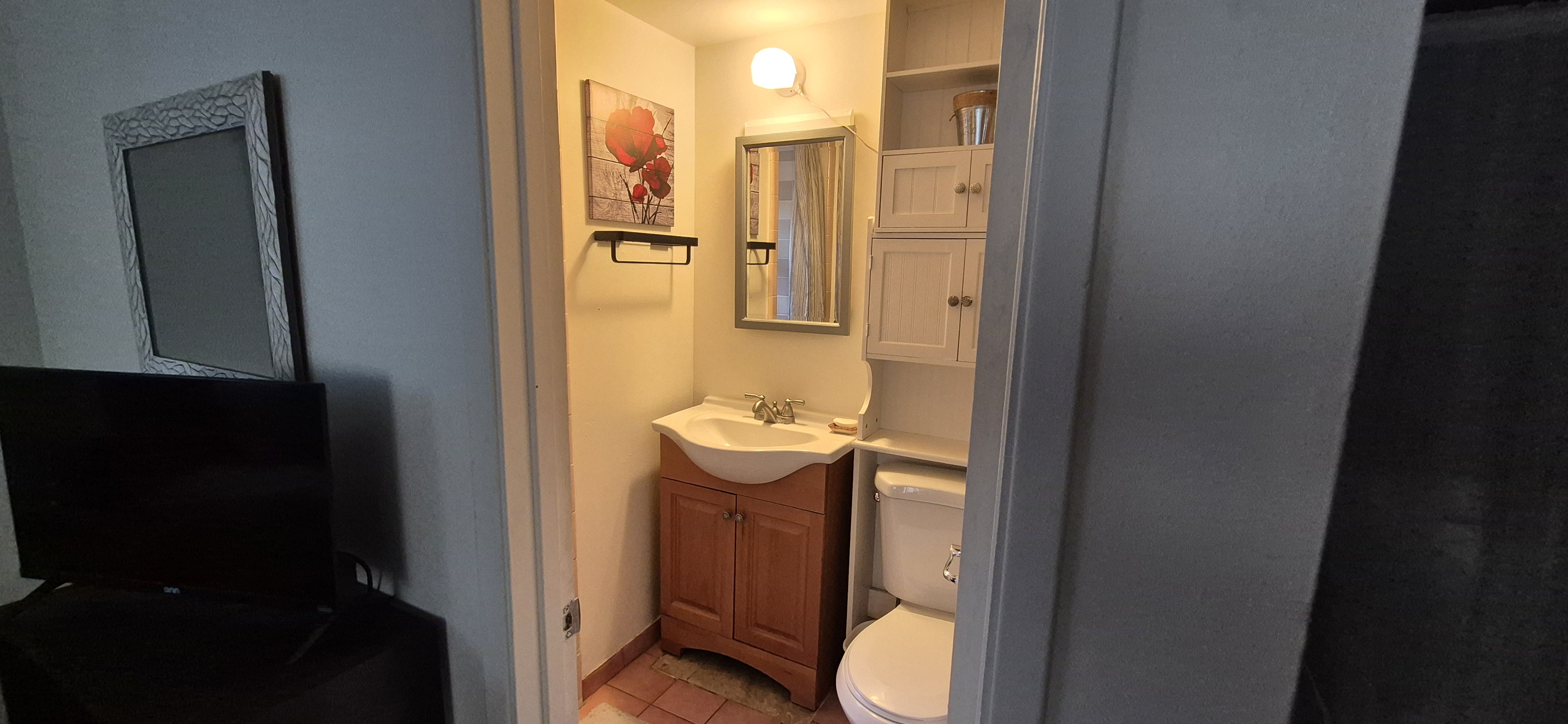 Master Suite w/ Private Bath & Separate Entrance - 15'x17', furnished w/ bed, dresser, & table/desk - Photo 5