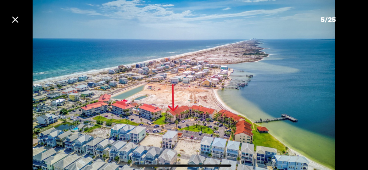 Studio with sound side beach, walk  to Gulf