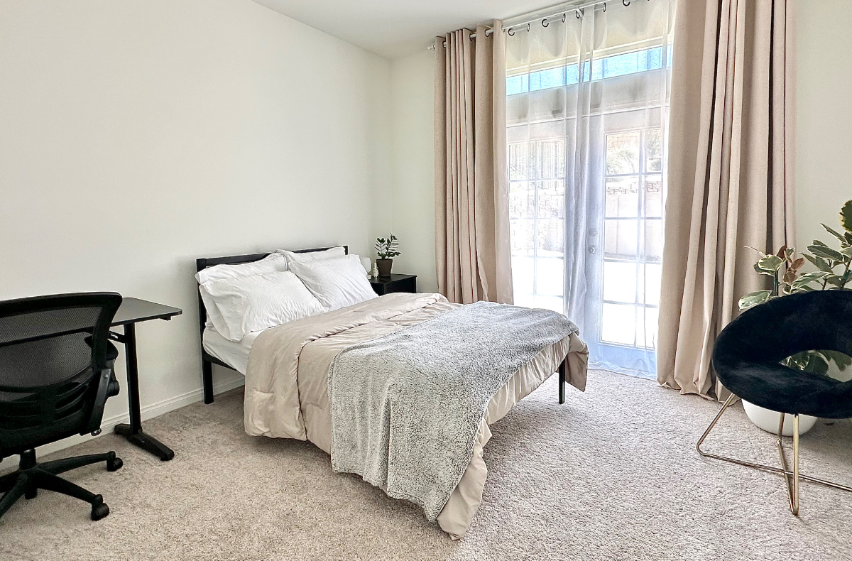 Room with private entrance