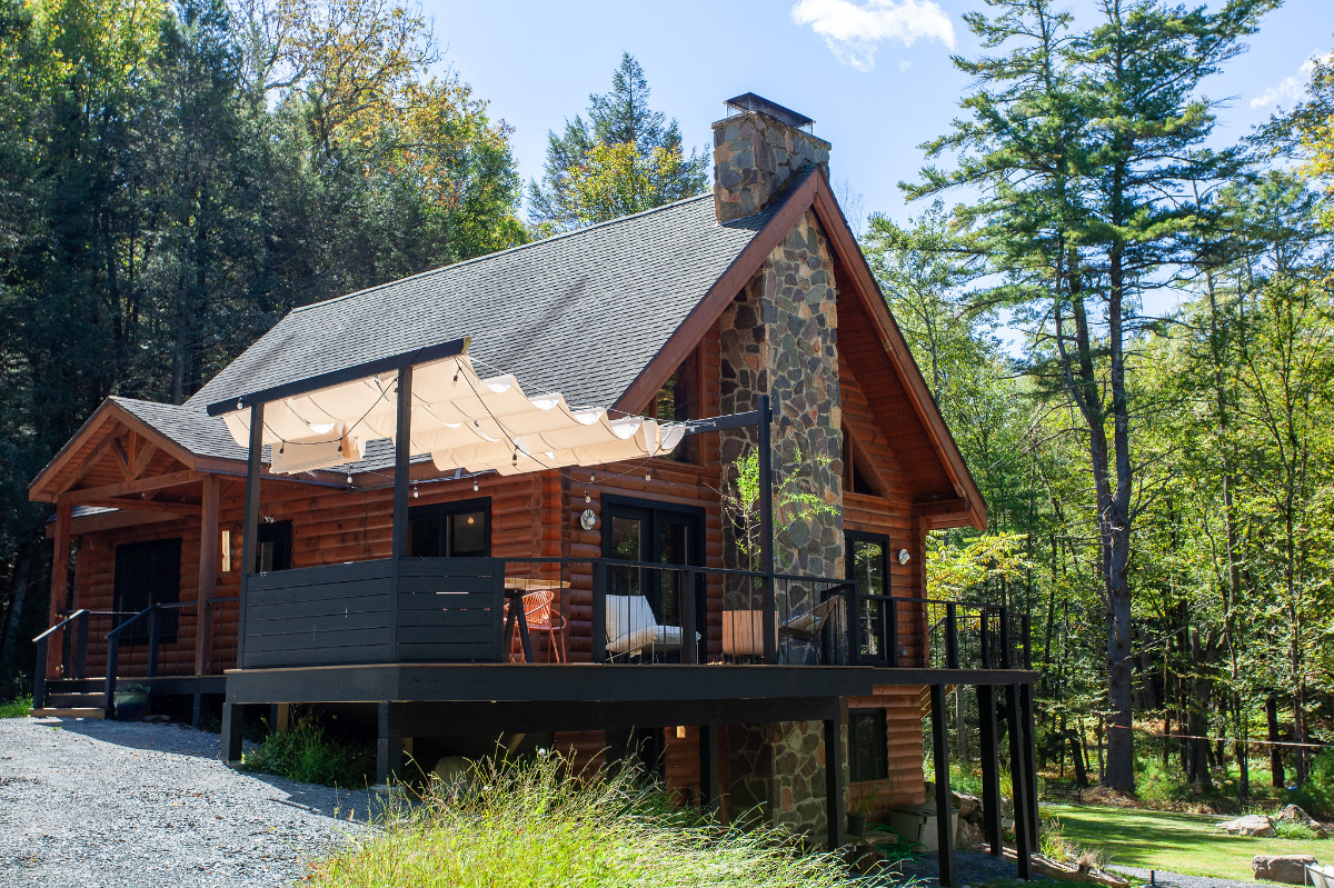 The Meander House - Design Log Cabin on Large Stream - Photo 1