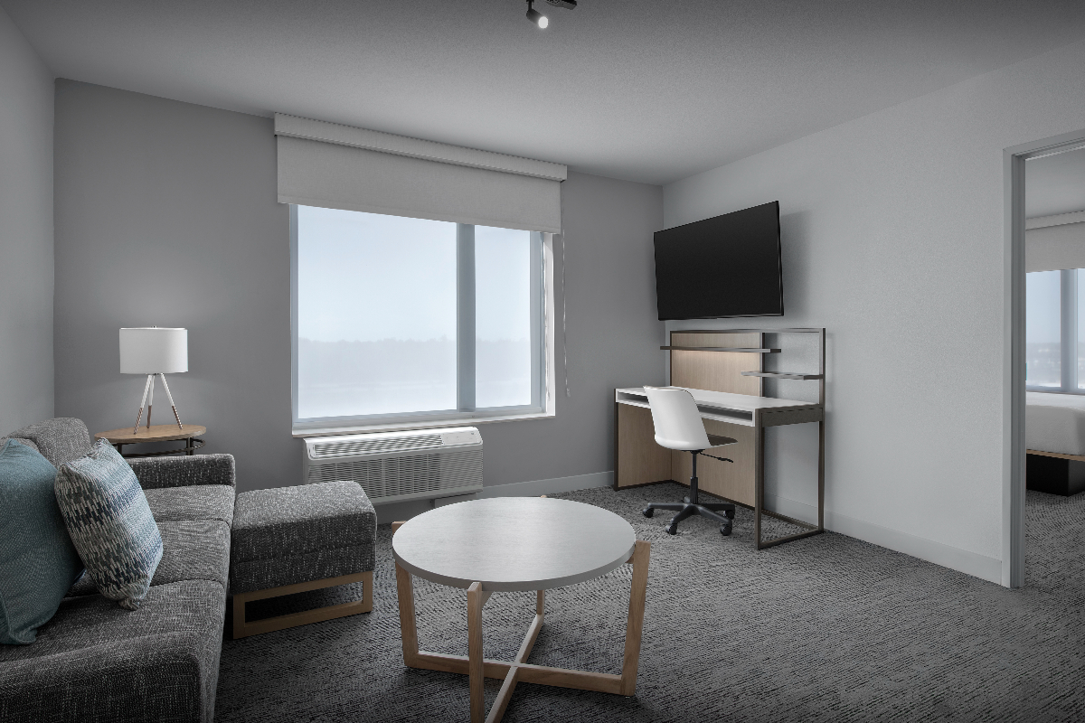 Modern King Studio with Full Kitchen & Workspace - Photo 2