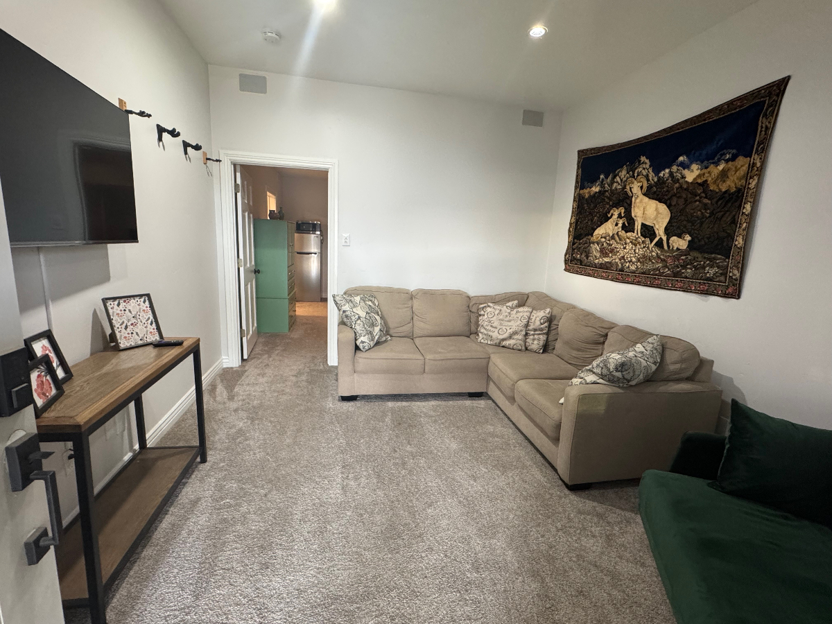 Private Entrance - Bedroom, Bathroom and Living Room