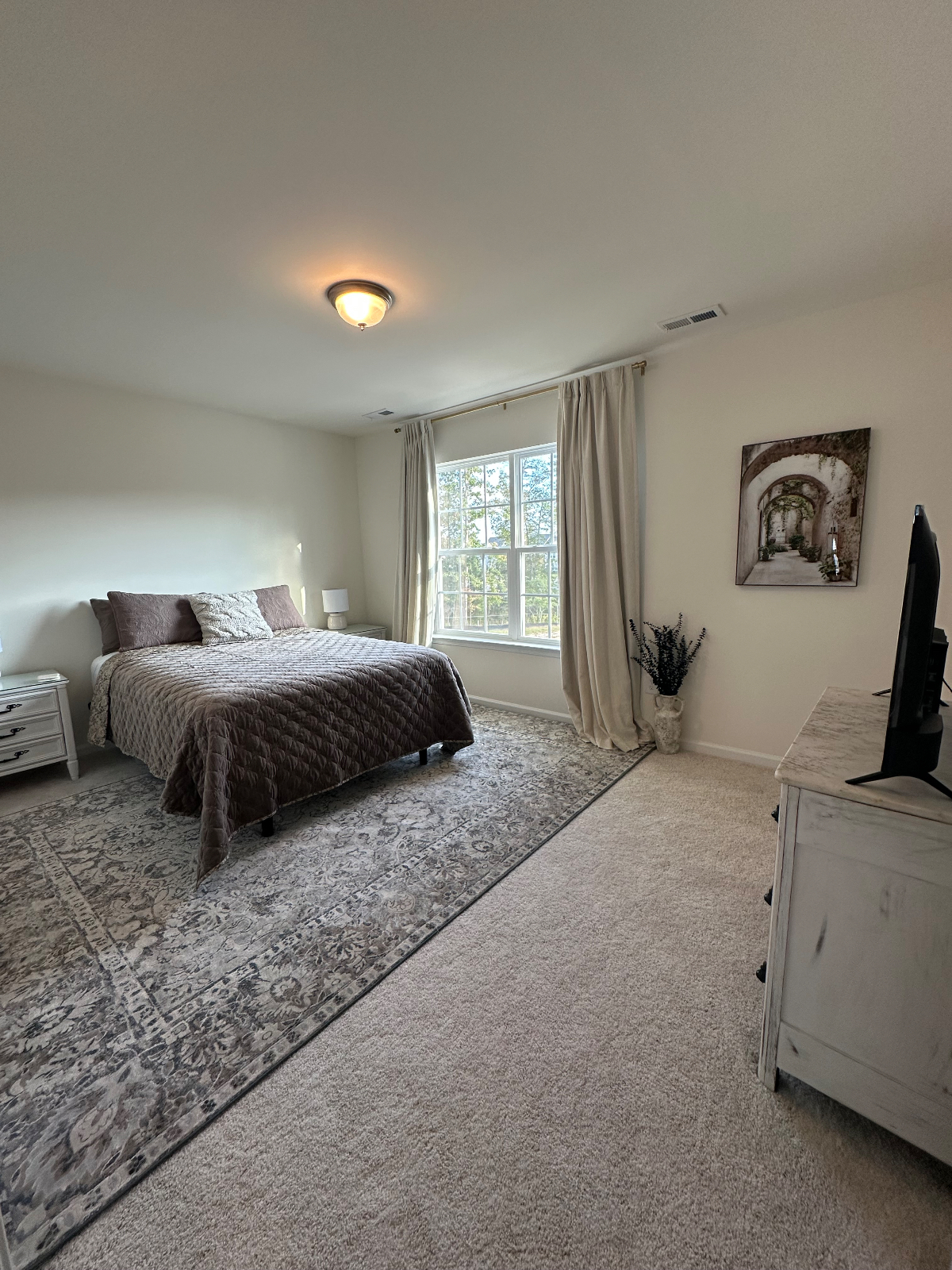Bedroom in a Charming, New Constructed Townhouse