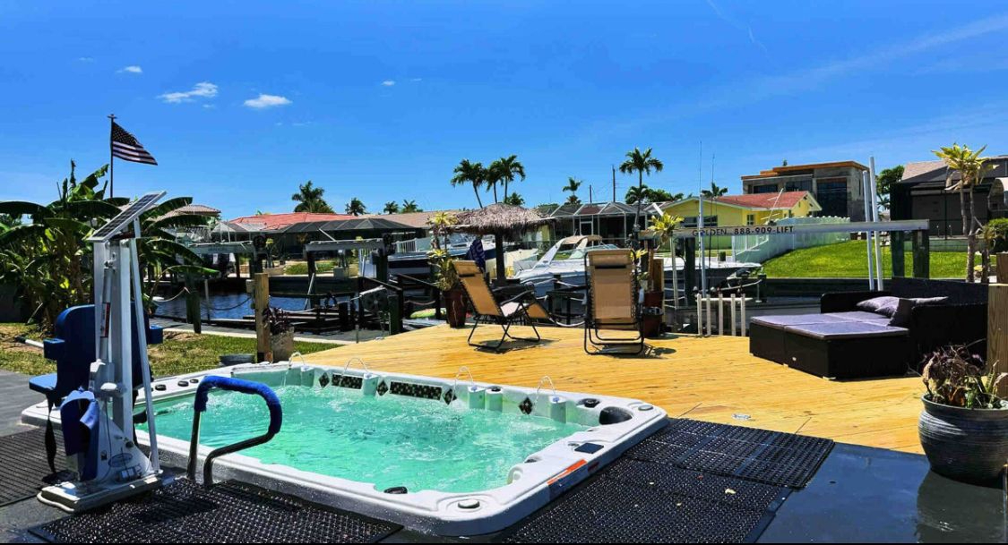 Waterfront wheelchair accessible 2 bed 2 bath