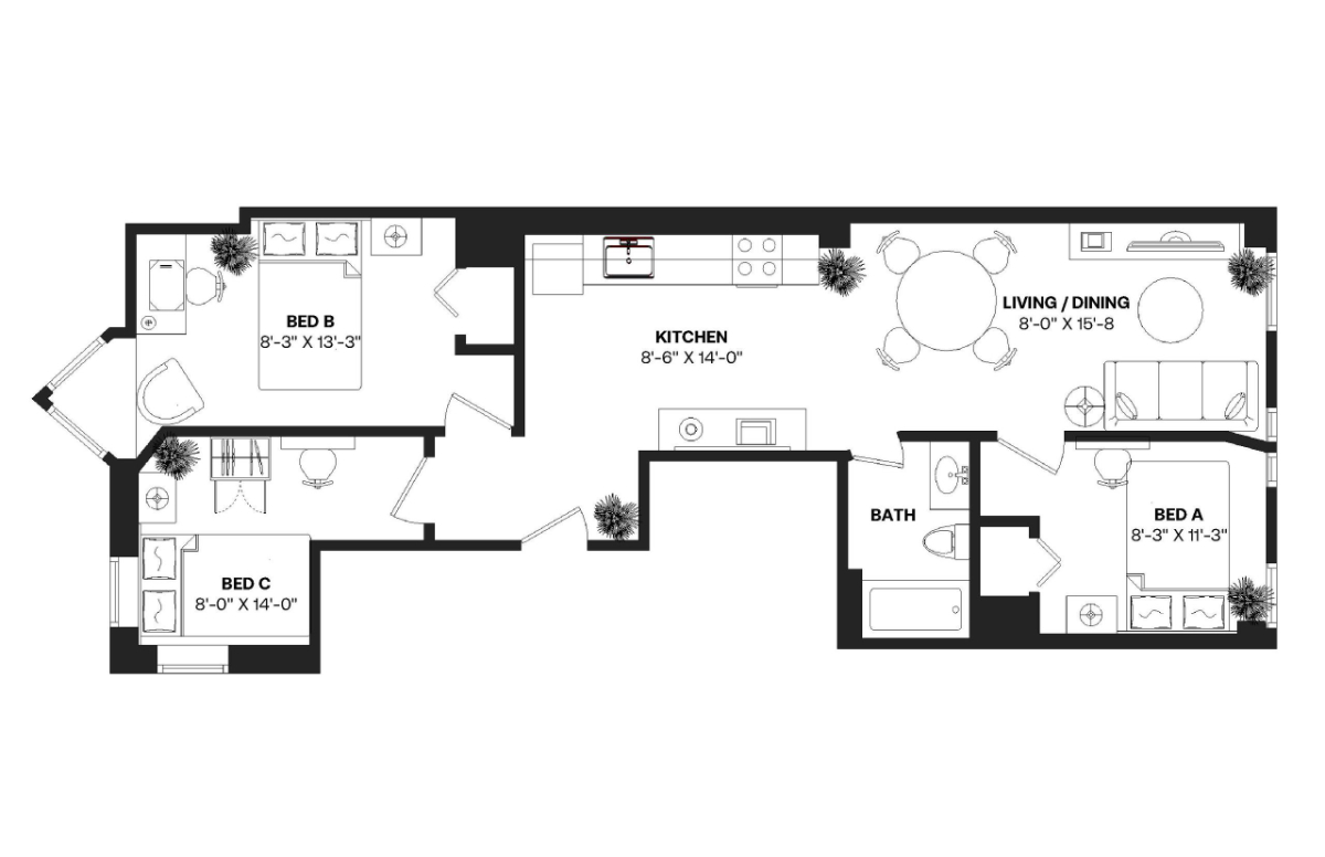 Private Bedroom in Hell's Kitchen 142 C - Photo 9