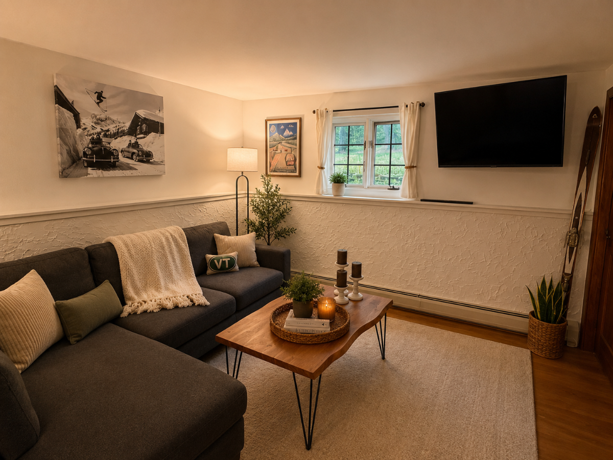 Cozy Stowe 2-bedroom, peaceful wooded setting - 2.5 miles to village - Photo 3