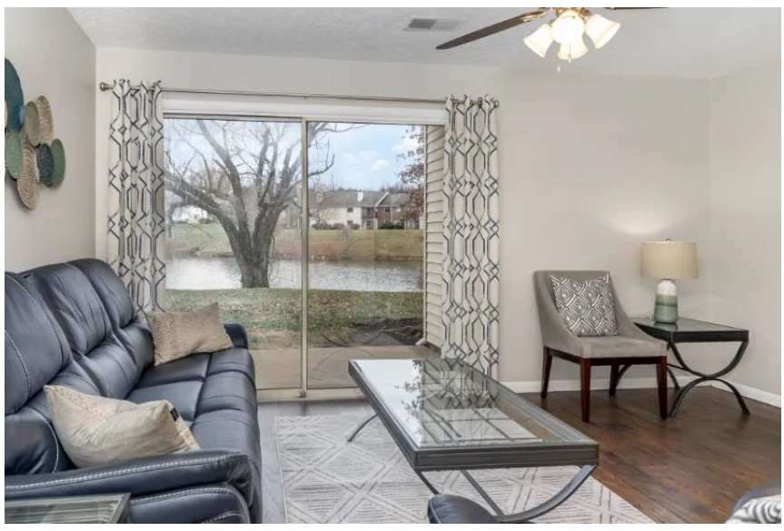 Furnished 2 bed/ 2 Bath condo on ground floor with Lake view Patio