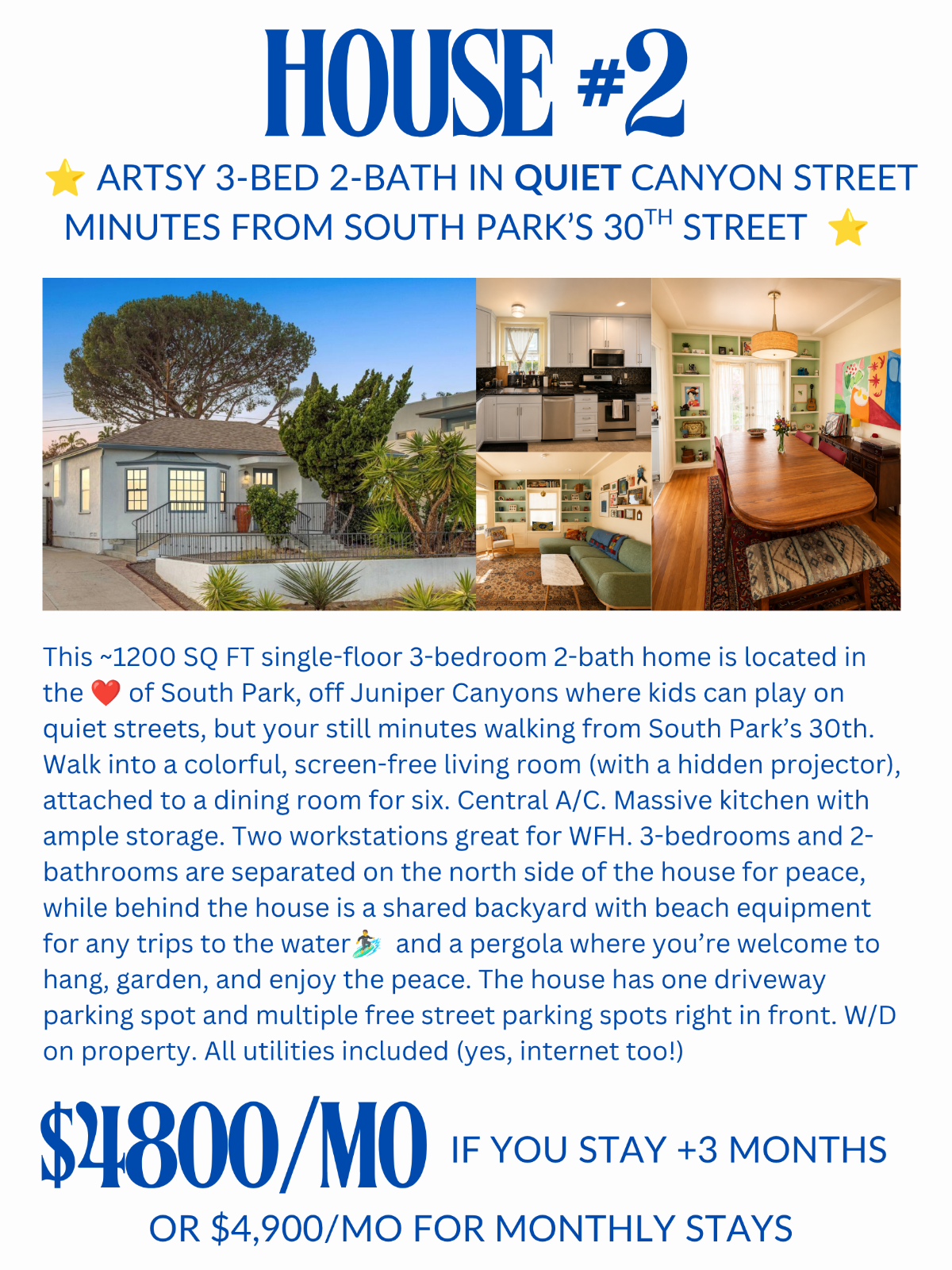 Spacious 3-bedroom 2-bath South Park Home and 2/2 North Park Home - Photo 3