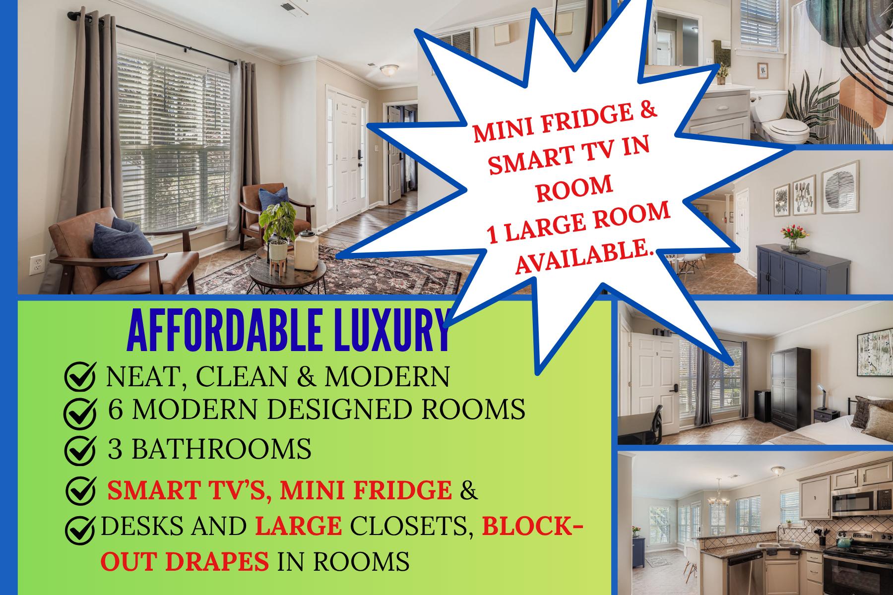 Feel at home in Osage Circle |Modern Comfort Meets Affordable Luxury| Clean, comfortable living | Bi-weekly housekeeping | Secure coded room