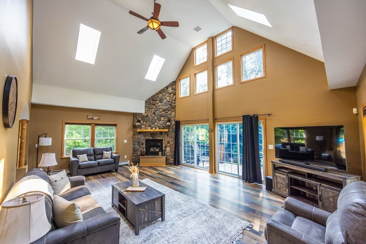 Inviting 3-BR Adirondack Lodge with Private Pool, More Amenities & Spacious Outdoor Living Near Lake - Photo 3