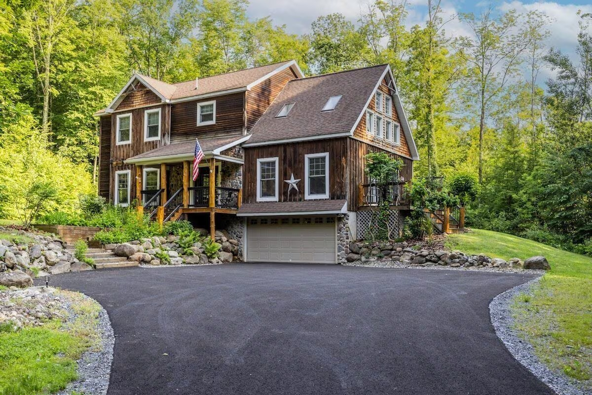 Inviting 3-BR Adirondack Lodge with Private Pool, More Amenities & Spacious Outdoor Living Near Lake - Photo 1