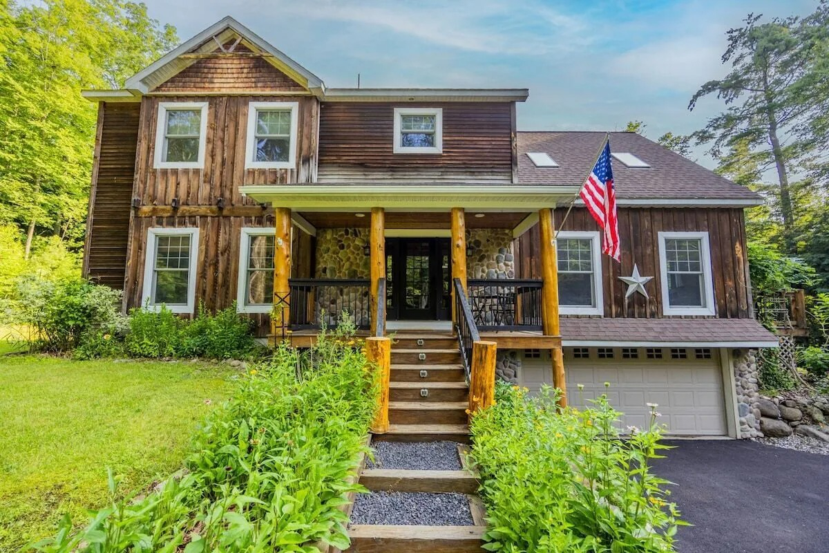 Inviting 3-BR Adirondack Lodge with Private Pool, More Amenities & Spacious Outdoor Living Near Lake - Photo 2
