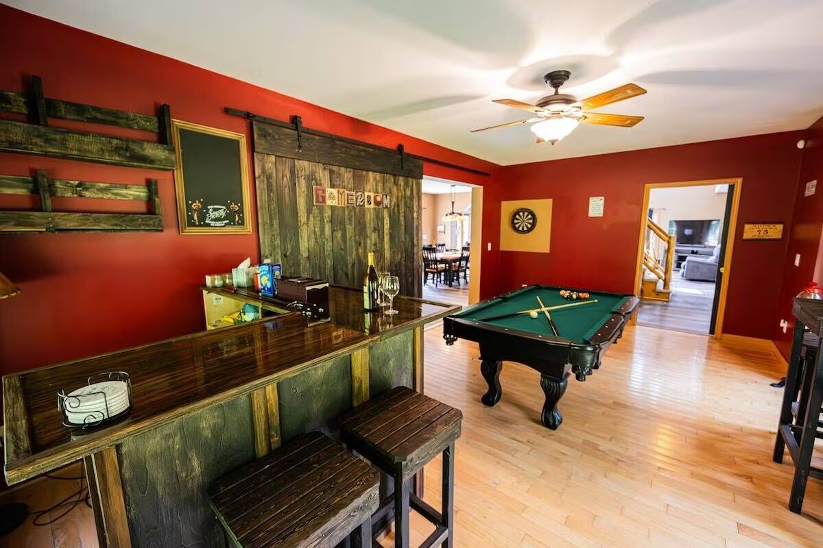 Inviting 3-BR Adirondack Lodge with Private Pool, More Amenities & Spacious Outdoor Living Near Lake - Photo 12