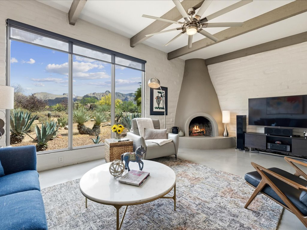 Modern Adobe Home with Open Layout and Scenic Surroundings within the Catalina Foothills Estates # 7 - Tucson Foothills